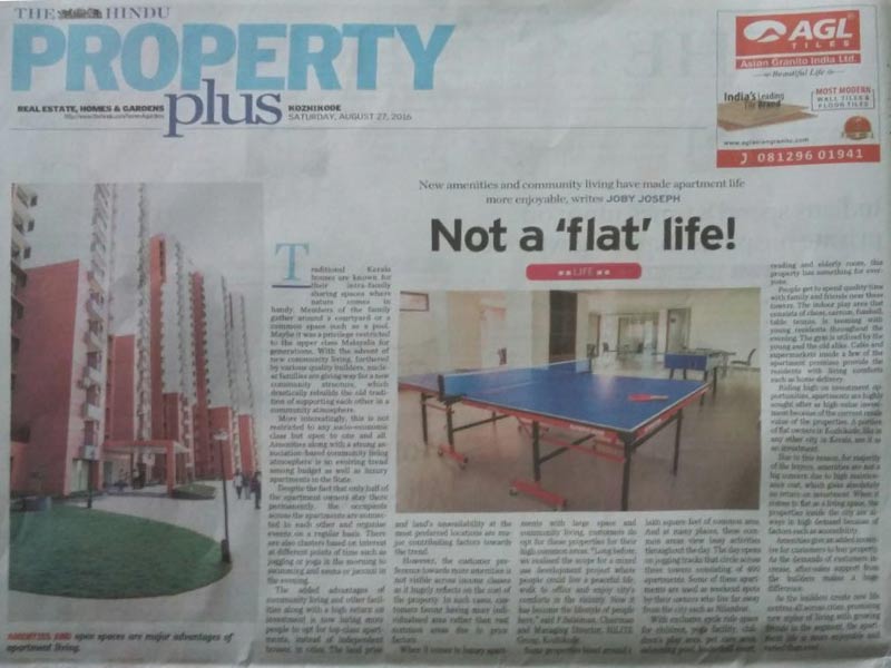 Article in ‘The Hindu Property Plus’