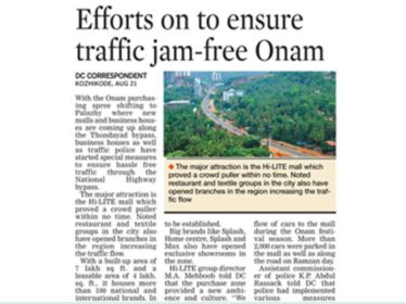 Efforts on to Ensure Traffic Jam-Free Onam: Deccan Chronicle